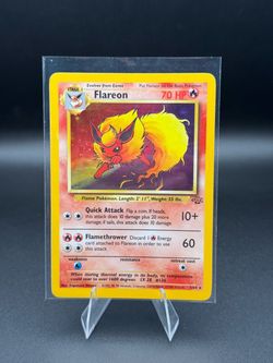 Flareon 3/64 Holo Jungle Unlimited LP Pokemon