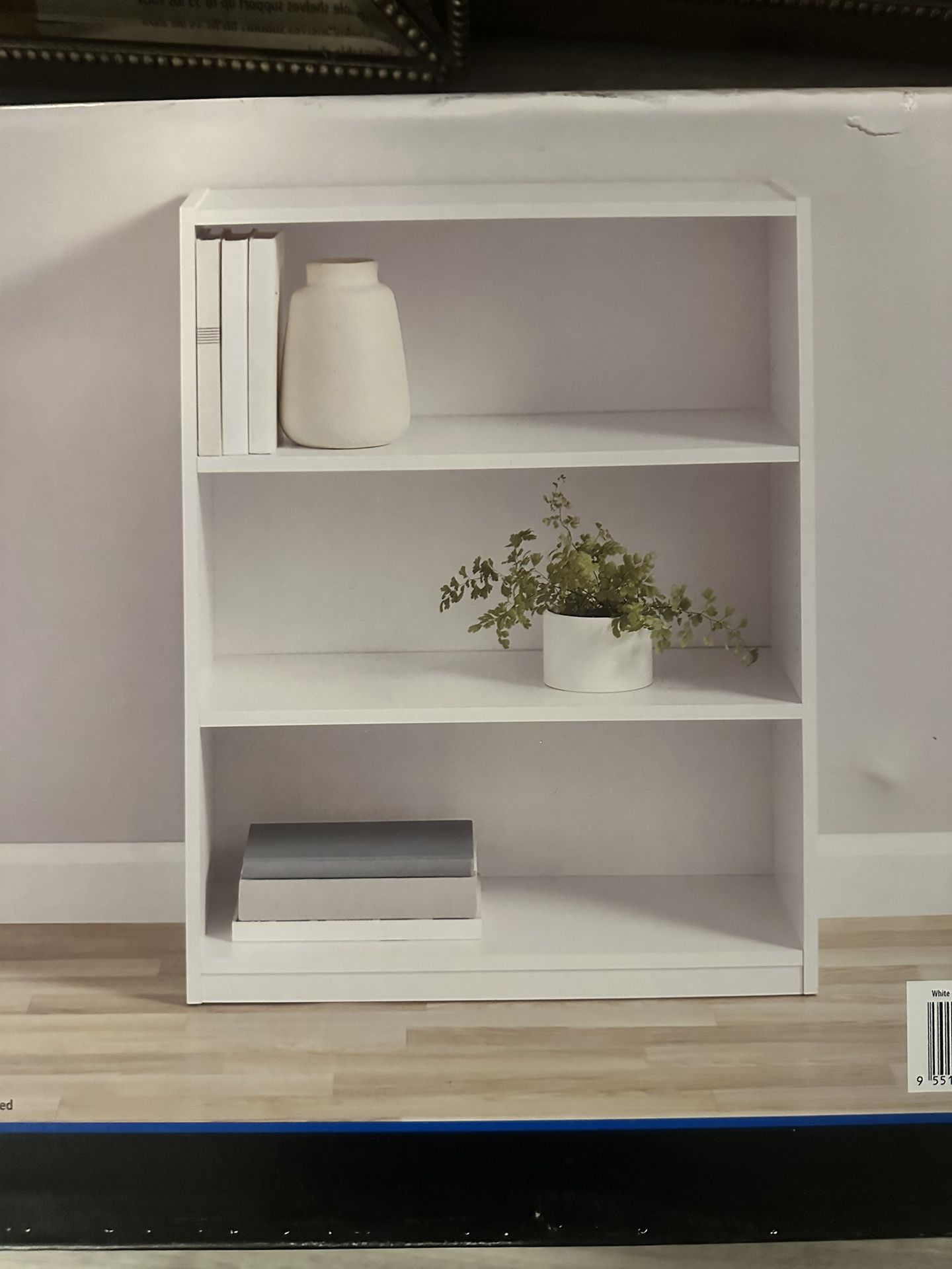 New 3 White Shelf - Bookcase / Nuevo Librero Blanco