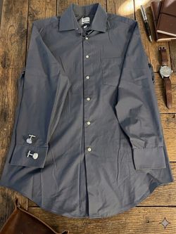 Men's Grey Dress Shirt