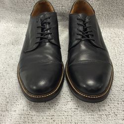 Bass Justin Leather Dress Shoes Black Lace Up Men’s Size 11/5