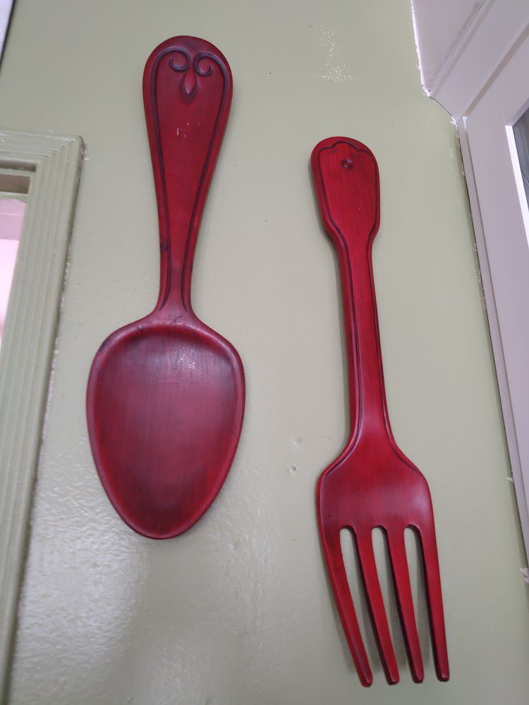  Wooden Spoon And Fork