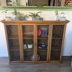 MCM Glass Bookshelf -or- Bookcase -or- Plant Stand