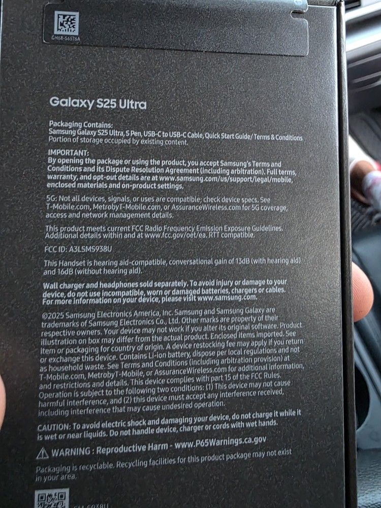 Brand NEW S25 ULTRA NEVER OPEN