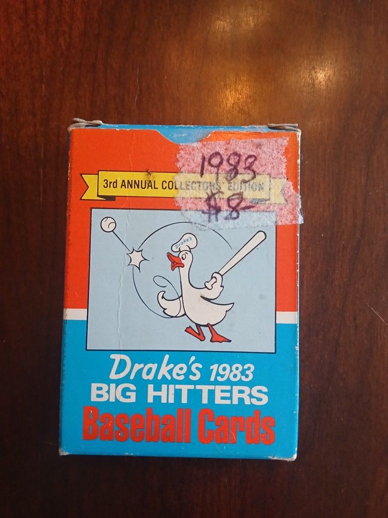 Drake 1983 Big Hitters Baseball Cards Little Box