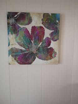 Abstract Floral Canvas Wall Art