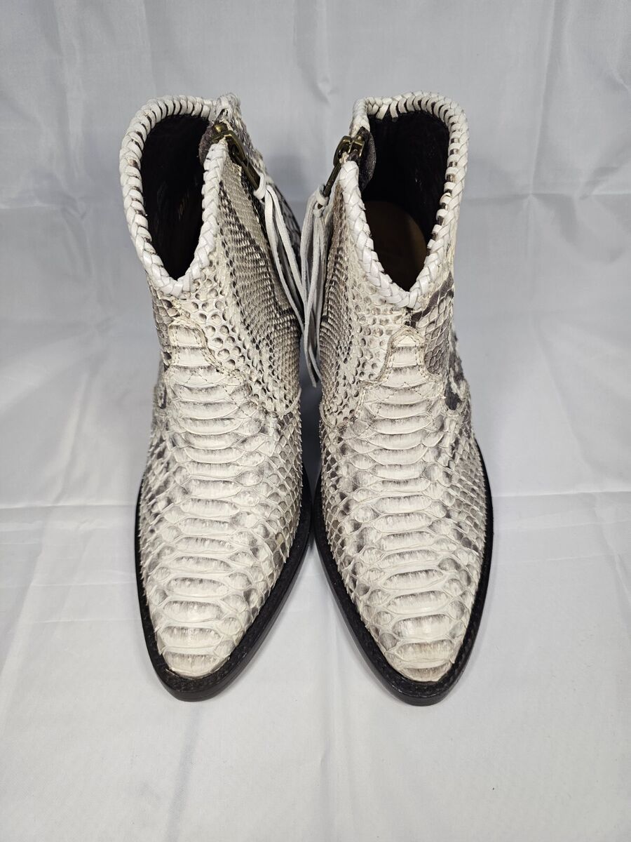 Real Python and Goat Leather Boots