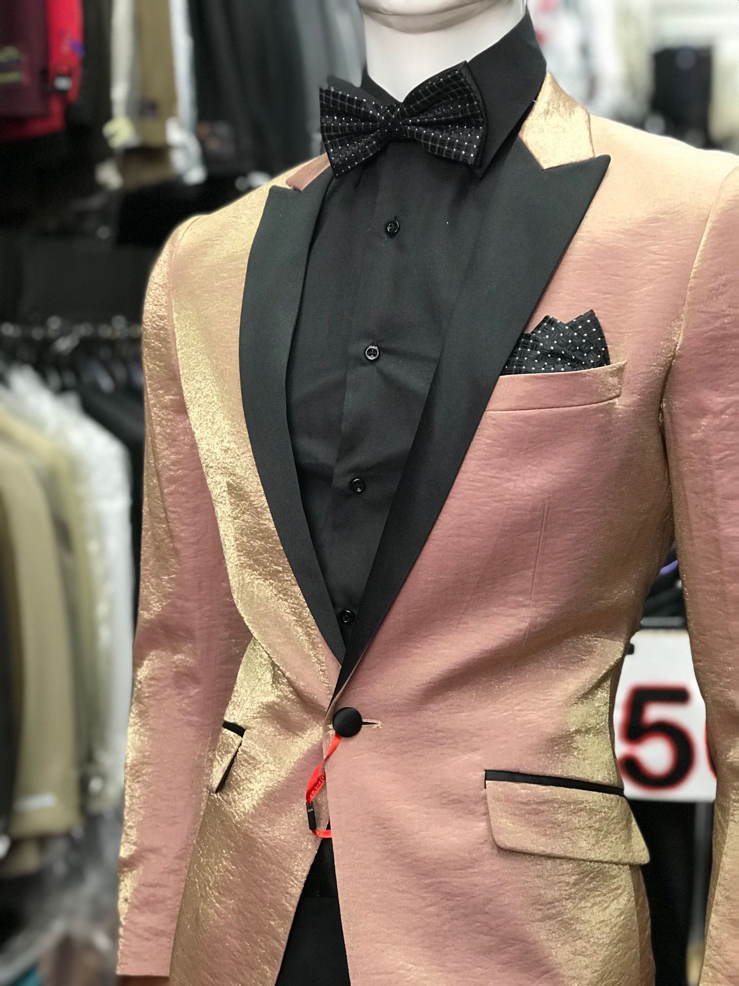 rose gold tuxedo shoes