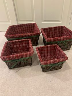 4 nested baskets