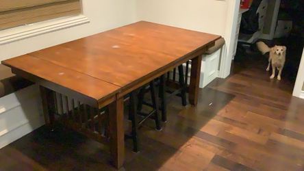 Large dining table solid wood.  $50