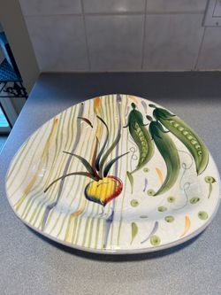 Vintage Italian pottery platter