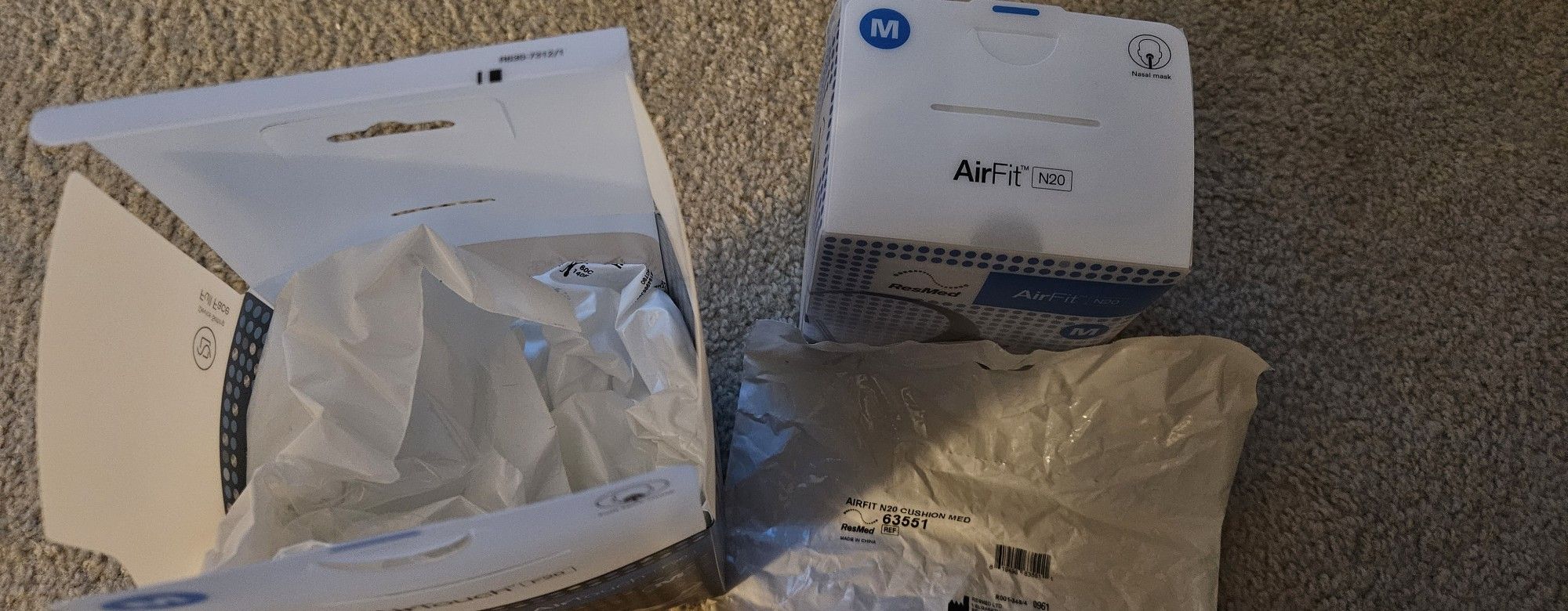 Free Airfit N20 CPAP supplies