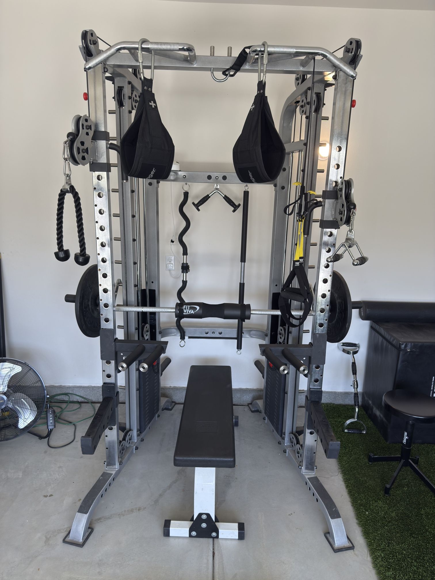 Monster Fitness Multi-Function Smith & Cable System