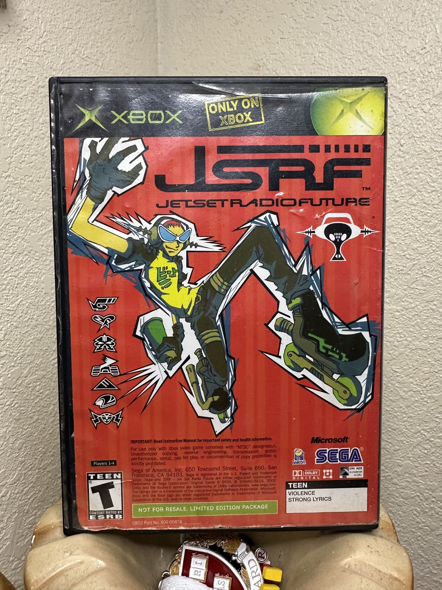 JSRF JET SET RADIO FUTURE Sega GT 2002 Original Microsoft OG Xbox SEGA EXCLUSIVE