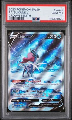 Suicune V PSA 10 Pokemon Card