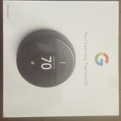 Google Nest Learning Thermostat (Blk)