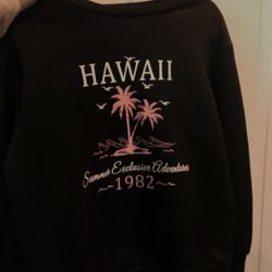 Cute Black Hawaii Sweatshirt 