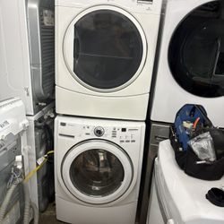 Maytag Stackable Washer And Gas Dryer 