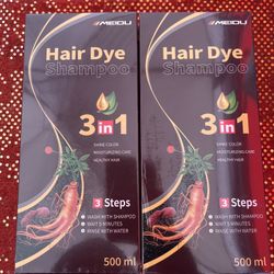 Dark Wine Red Hair Dye Shampoo (2 Boxes)