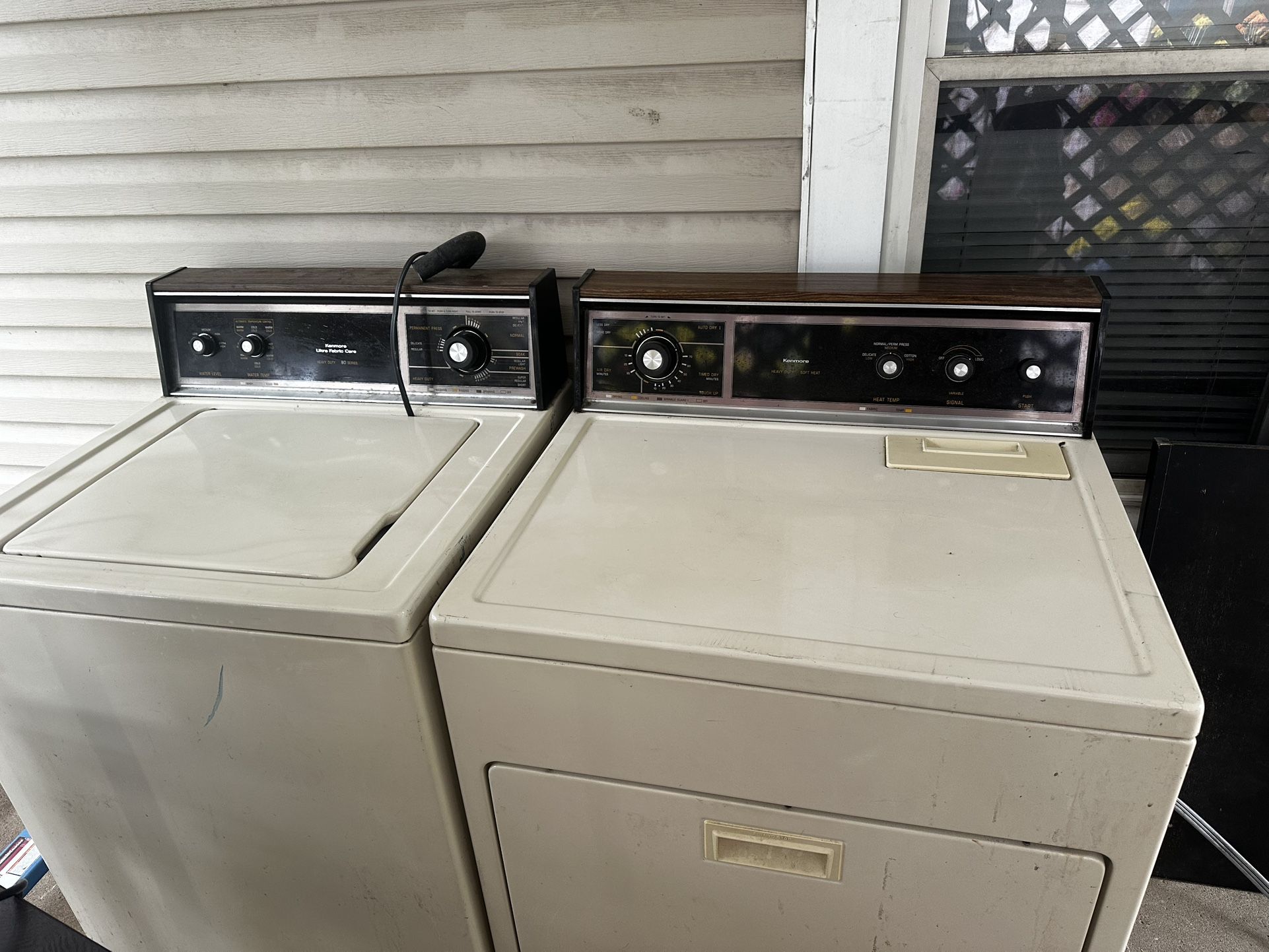 kenmore washer and dryer set