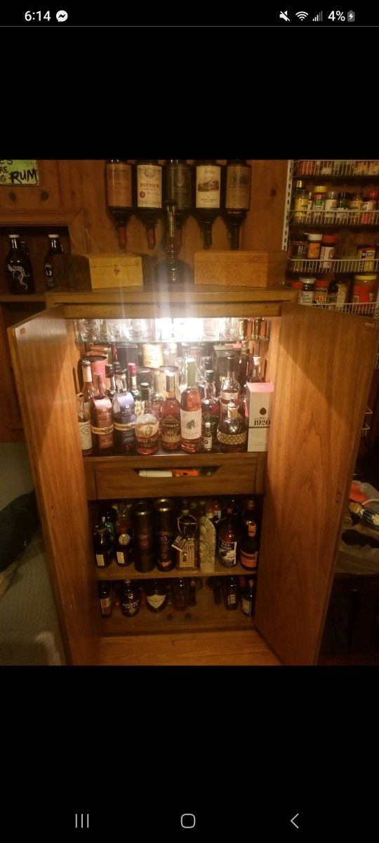 Bar Cabinet - Real Wood, Beautiful