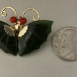 Vintage Butterfly Brooch Pendant 