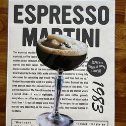 Espresso Martini Poster 