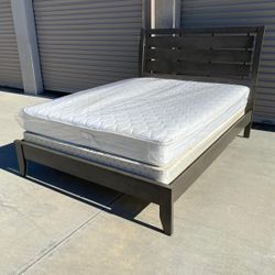 Queen Bed Frame With Mattress 
