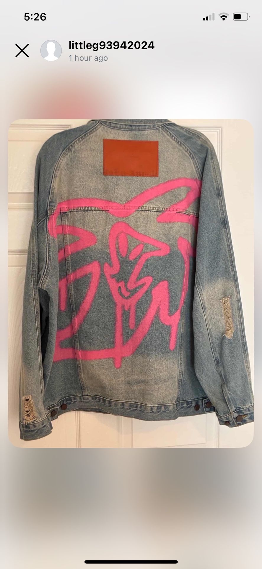 Palm Angles Jean Jacket Large