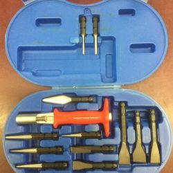 Astro Pneumatic Interchangeable Chisel And Punch Set Quick Change 
