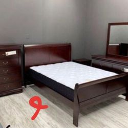 Bedroom Set Bed Nightstand 🛌 