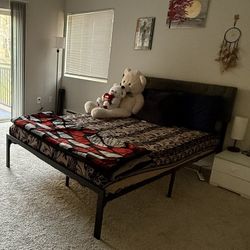 Queen Bedframe And Mattress