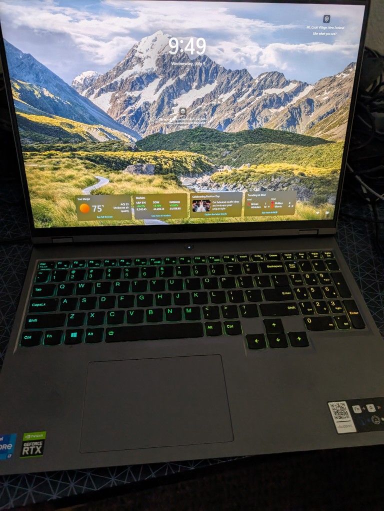 Lenovo Legion Intel i7 11800H Nvidia Rtx 3070 Laptop 2022