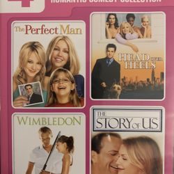 4 ROMANTIC Comedy Films Collection (DVD)
