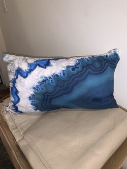Brand New Abstract Brazilian Geode Lumbar Pillow
