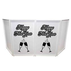 REPLACEMENT SCRIMS ProX XF-SNYTOAST Set of Two New Year Toast Design Enhancement Scrim - Black Script on White