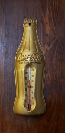 Coca Cola tin thermometer