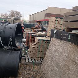 Bricks and cinderblocks