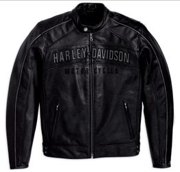 Harley Davidson Reflective Perforated Leather Jacket (P/N 98141-10VM,