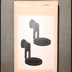 Sonos Era 100 Wall Mount (x2) Black.   Brand New Sealed.  E10MPWW1BLK. 