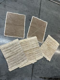 Set of 6 Neutral Woven table mats