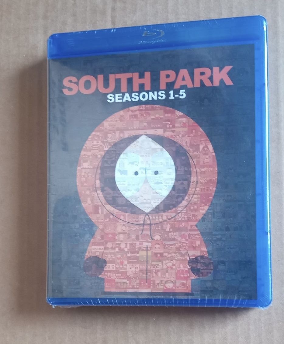 blu ray south park seasons 1-5 bluray brand new