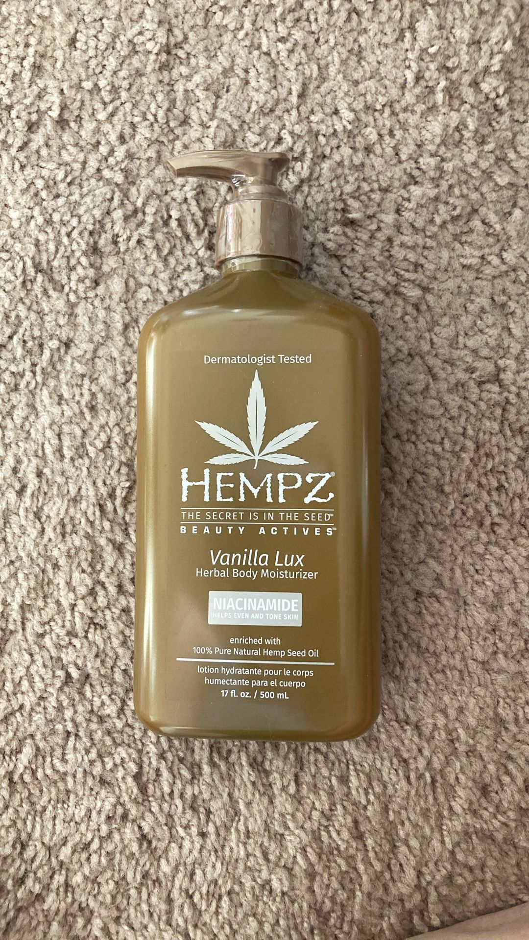 Helps Vanilla Lux Herbal Body Moisturizer