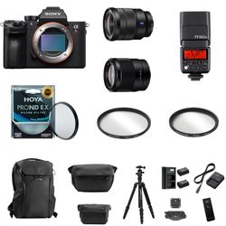 Sony a7R III Kit + 16-35mm ZA + 35mm f/1.8 + Peak Design + MeFOTO - Mint