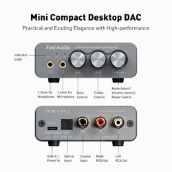 Fosi Audio K5 Pro Gaming DAC Headphone Amplifier