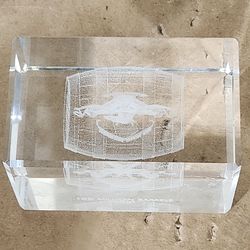 2001 Anheuser-Busch 100-Million Barrels Production Award Paperweight - No Box