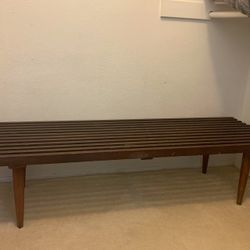 MID CENTURY SLATTED COFFEE TABLE
