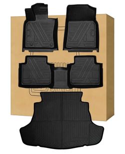 All Weather Floor Mats TPE Rug with Cargo Liners for Toyota Camry 2018-2026