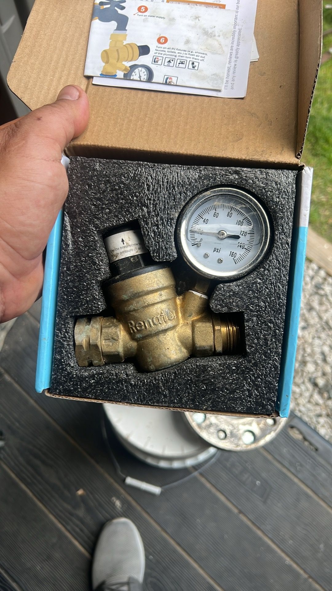 Rv Water Pressure Regulator (adjustable)