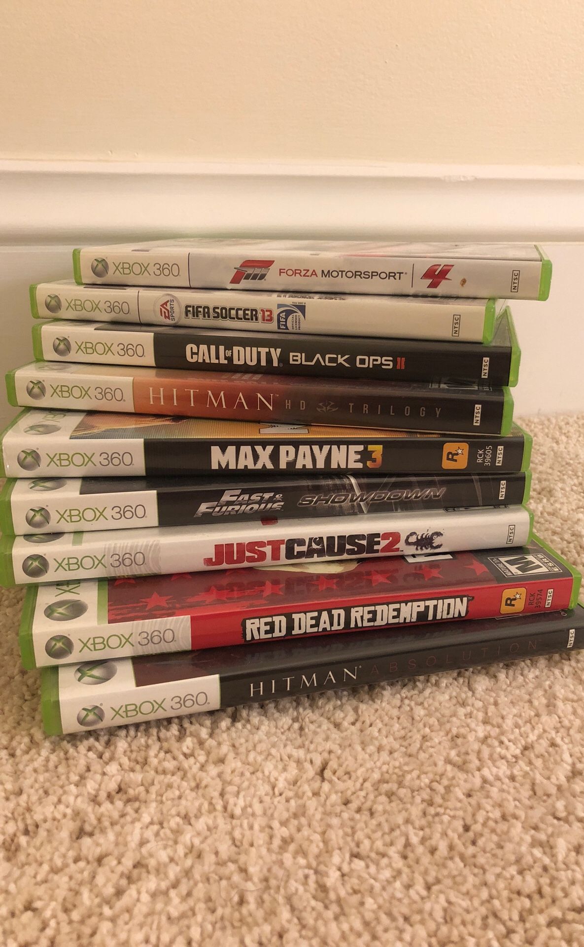 9 Xbox 360 games 40$