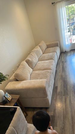 FREE: Cream Color Corduroy Couch